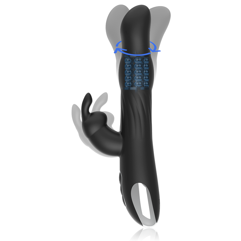 VIBRATEUR ET ROTATEUR BRILLY GLAM MOEBIUS RABBIT COMPATIBLE AVEC LA TECHNOLOGIE SANS FIL WATCHME - Sensualia