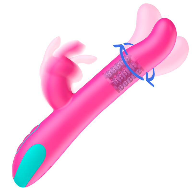 HAPPY LOKY - PLUTO LAPIN VIBRATEUR ET ROTATEUR WATCHME TECHNOLOGIE SANS FIL COMPATIBLE - Sensualia