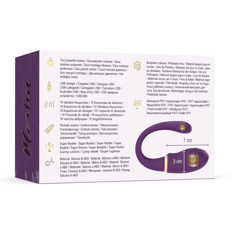 TREASURE - MERLIN DOUBLE COUPLE VIBRATEUR TÉLÉCOMMANDE - Sensualia