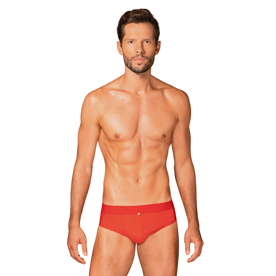 OBSESSIVE - SLIPS BOLDERO ROUGE S/M - Sensualia