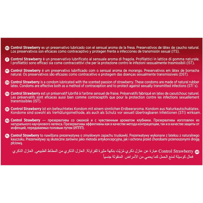 CONTROL - PRÉSERVATIFS ADAPTA FRAISE 144 UNITÉS - Sensualia