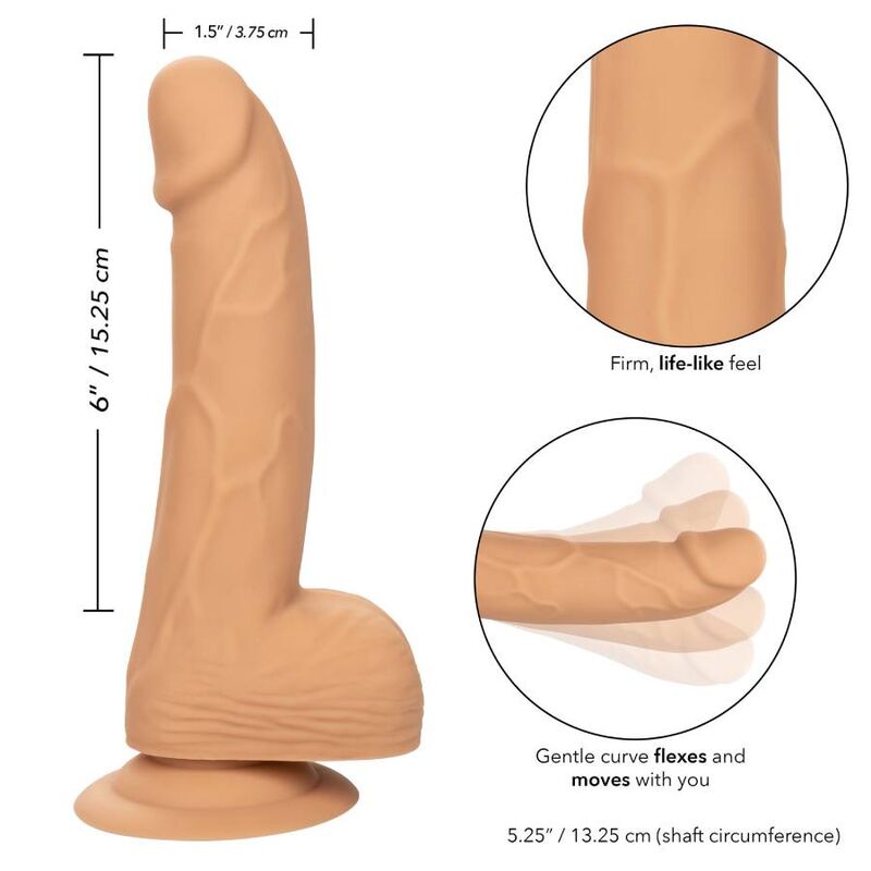 CALEXOTICS - CLOUS EN SILICONE 15.24 CM PEAU - Sensualia