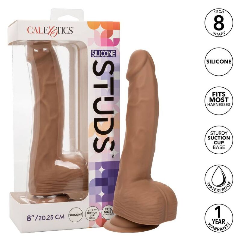 CALEXOTICS - CLOUS EN SILICONE 20.32 CM MARRON - Sensualia