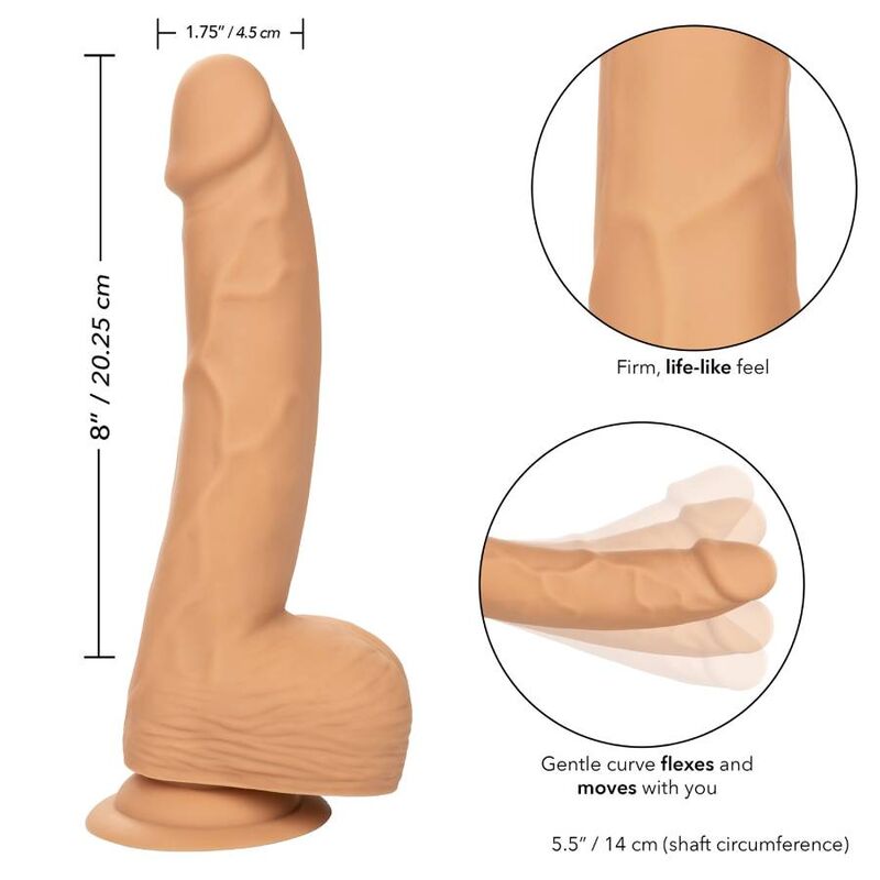 CALEXOTICS - CLOUS EN SILICONE 20.32 CM PEAU - Sensualia