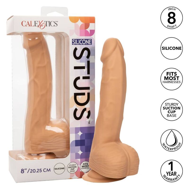 CALEXOTICS - CLOUS EN SILICONE 20.32 CM PEAU - Sensualia
