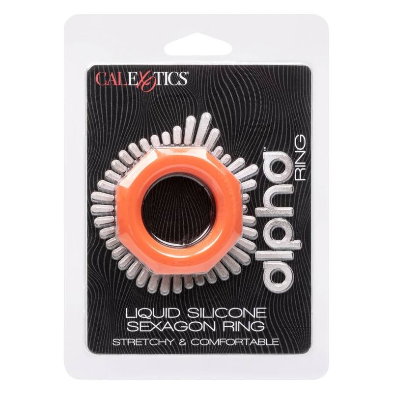 CALEXOTICS - BAGUE ALPHA SEXAGON ORANGE - Sensualia