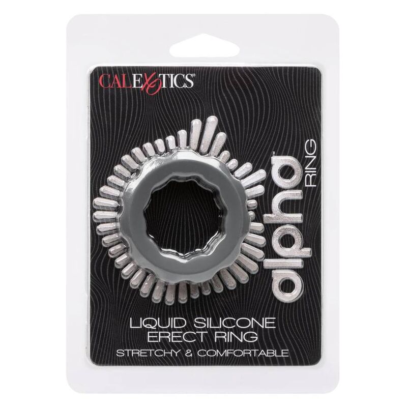CALEXOTICS - BAGUE ALPHA ERECT GRIS - Sensualia