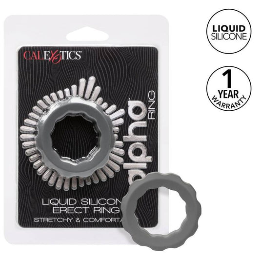 CALEXOTICS - BAGUE ALPHA ERECT GRIS - Sensualia