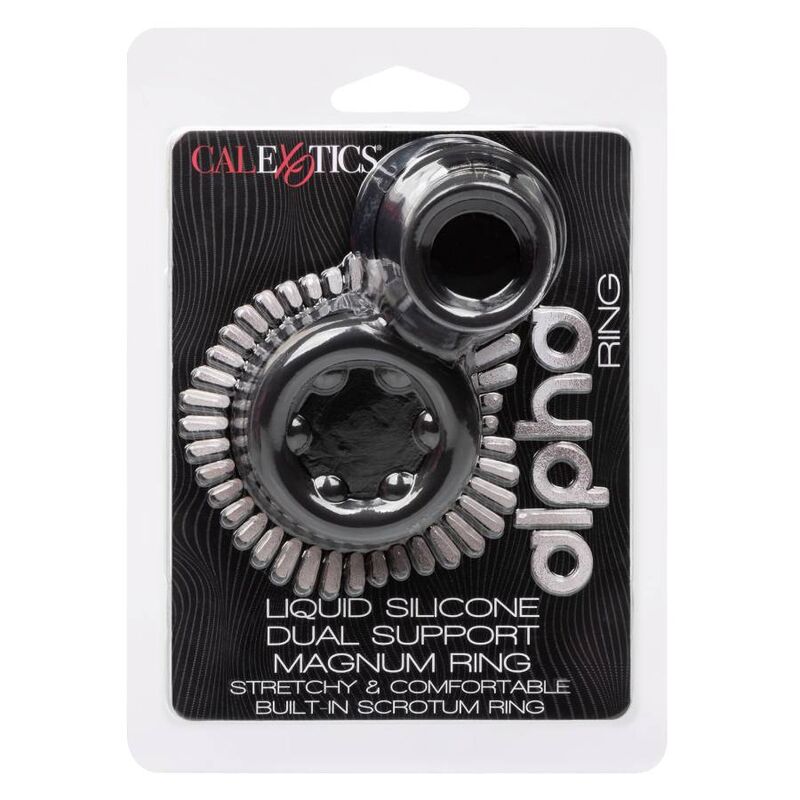 CALEXOTICS - BAGUE ALPHA DUAL MAGNUM NOIR - Sensualia