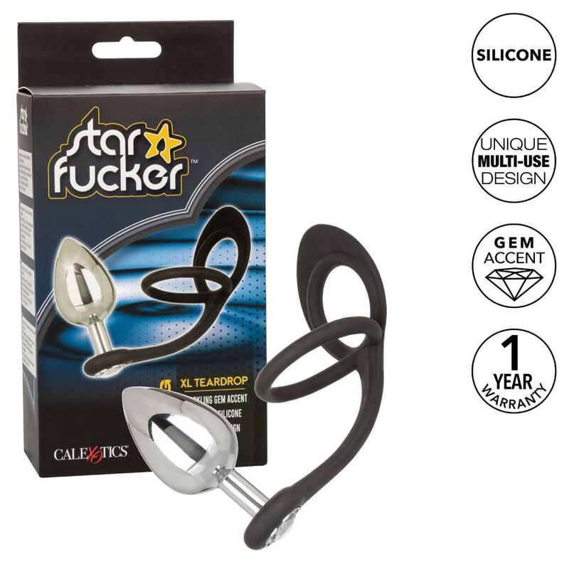 CALEXOTICS - STAR FUCKER XL BOUCHON EN GOUTTE - Sensualia