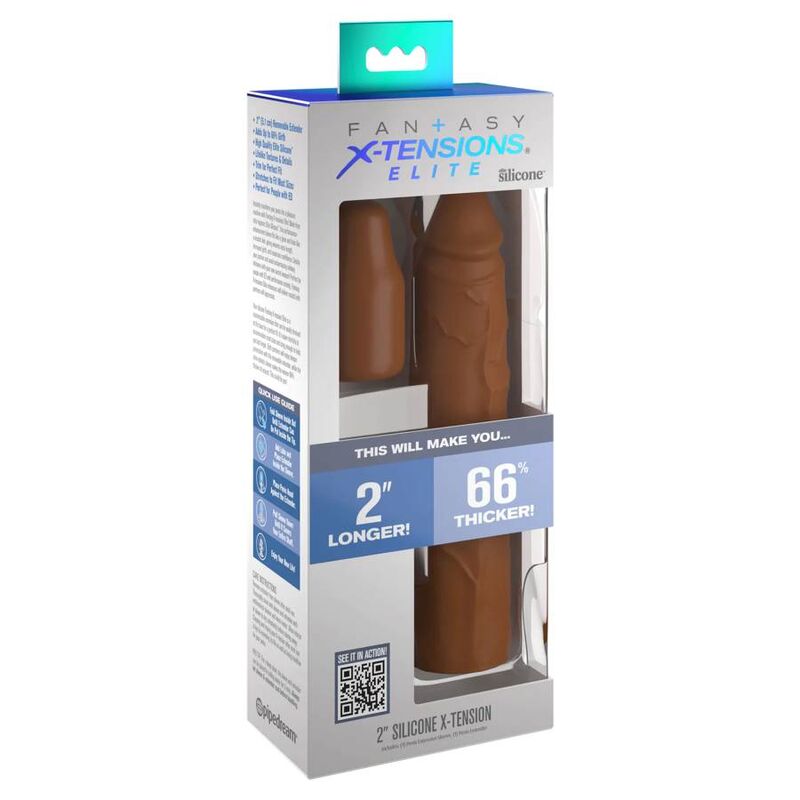 FANTASY X- TENSIONS - POCHETTE PIPEDREAMS 20,32 CM + 5,00 CM INCH PLUG CARAMEL - Sensualia