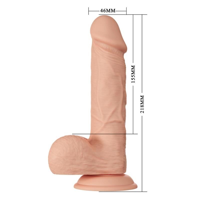 BAILE - BELLE RENCONTRE BAHAMUT GODE RÉALISTE FLEXIBLE 21.8 CM NATUREL - Sensualia