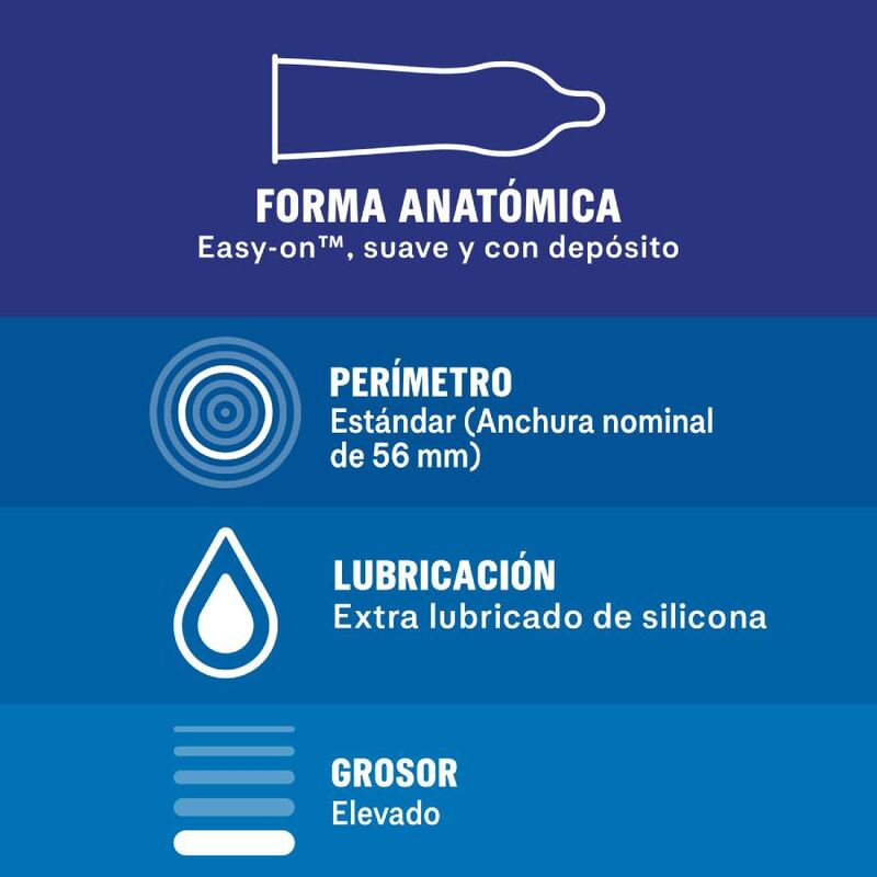 DUREX - EXTRA SÉGURO 12 UNITÉS - Sensualia