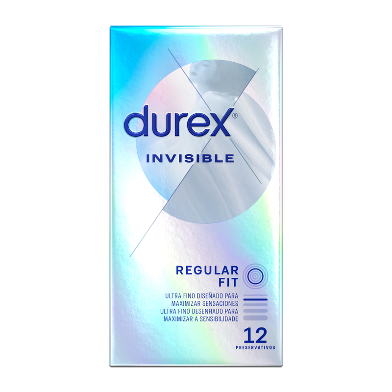 DUREX - INVISIBLE EXTRA MINCE 12 UNITÉS - Sensualia