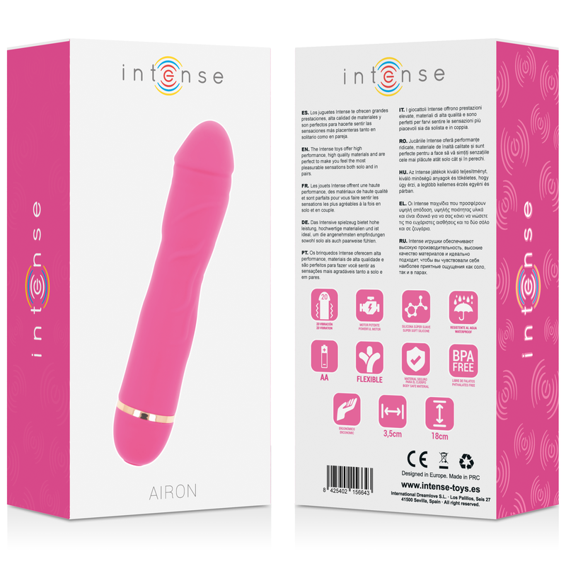 INTENSE - AIRON 20 VITESSES SILICONE ROSE - Sensualia