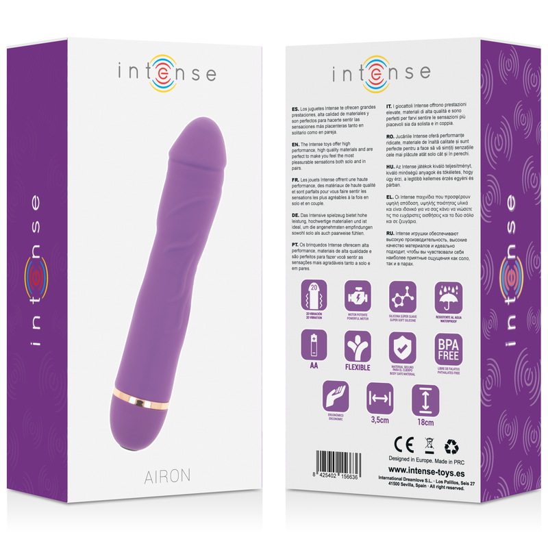 INTENSE - AIRON 20 VITESSES SILICONE LILAS - Sensualia