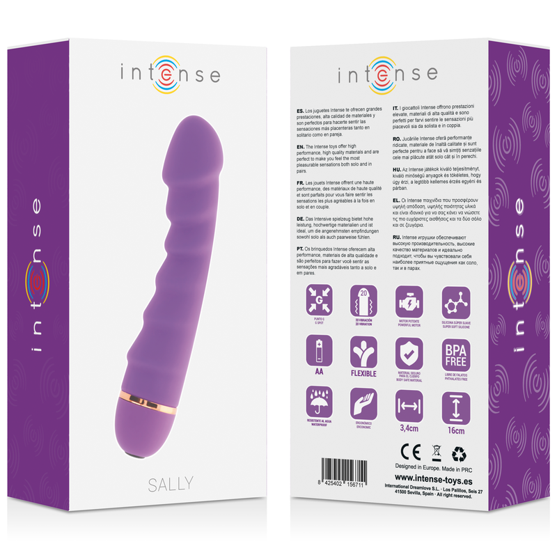 INTENSE - SALLY 20 VITESSES SILICONE LILAS - Sensualia
