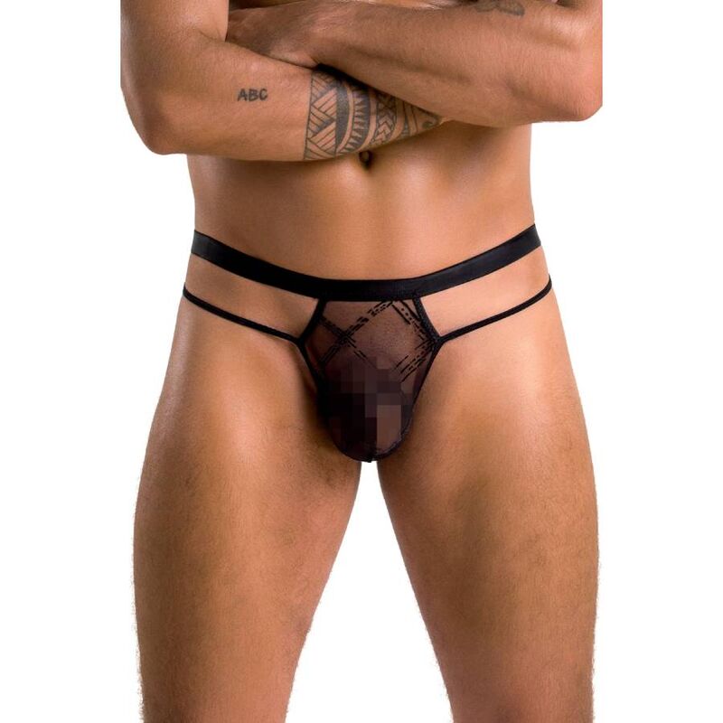 PASSION - 029 TANGA COLLIN NEGRO S/M - Sensualia