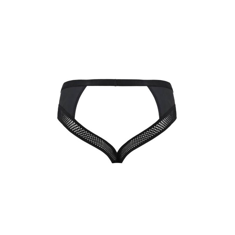 PASSION - 030 SLIP ABIERTO TOM NEGRO L/XL - Sensualia
