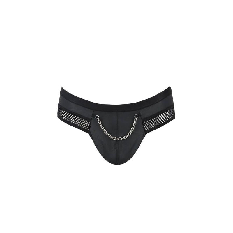 PASSION - 030 SLIP ABIERTO TOM NEGRO L/XL - Sensualia