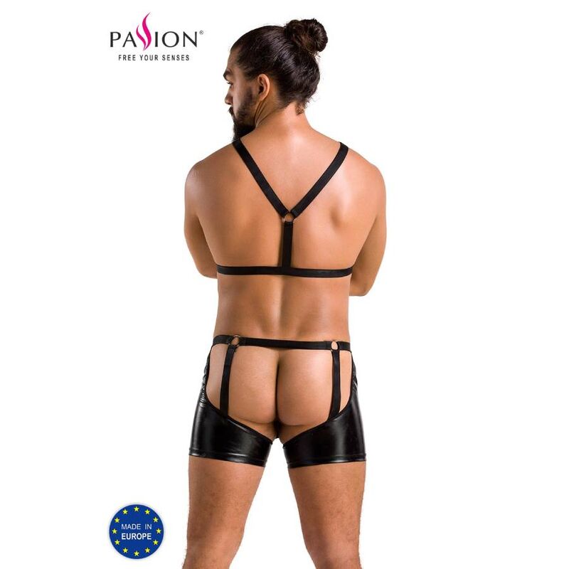 PASSION - 047 SET ARON NEGRO S/M - Sensualia