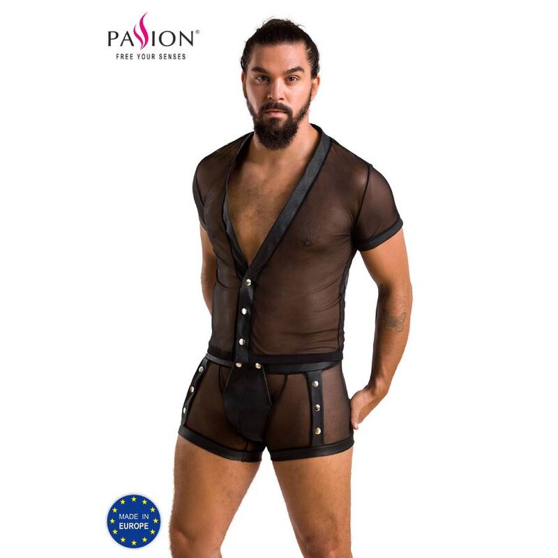 PASSION - 052 SET MICHAEL NEGRO S/M - Sensualia
