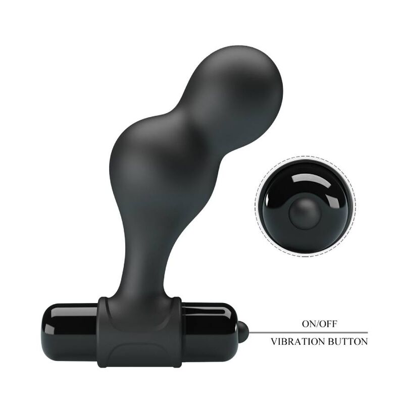 MR PLAY - PLUG ANAL VIBRATEUR EN SILICONE NOIR - Sensualia