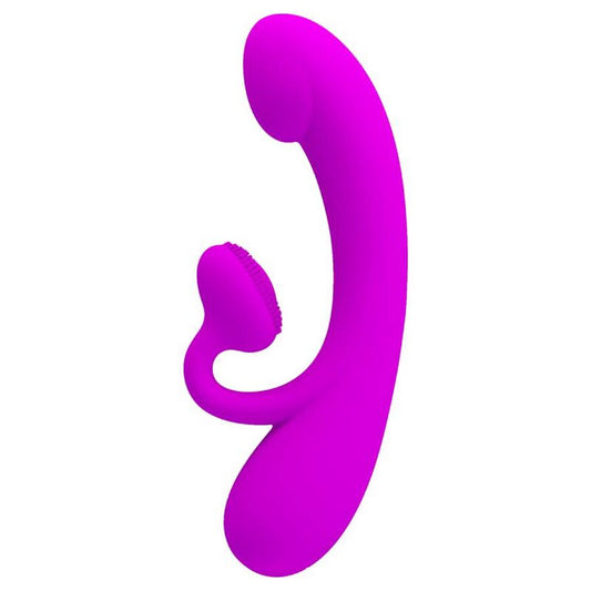 PRETTY LOVE - VIBRATEUR SINCERE ET VENTOUSE DE CLITORIS SILICONE VIOLET - Sensualia