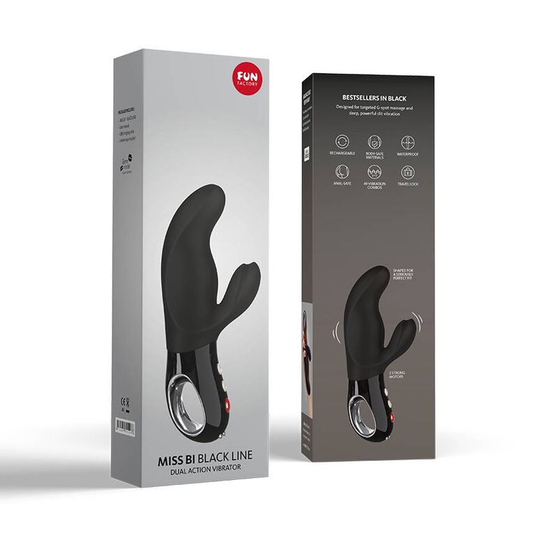 FUN FACTORY - VIBRATEUR MISS BI RABBIT LIGNE NOIRE - Sensualia