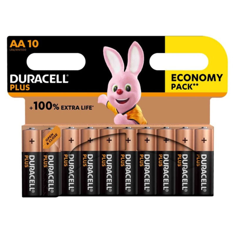 DURACELL - PILE ALCALINE PLUS POWER 100 AA LR6 10 UNIT? - Sensualia