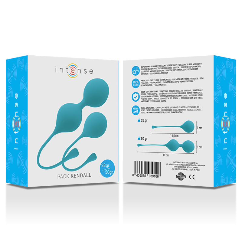INTENSE - PACK BALLES KEGEL KENDALL BLEU - Sensualia