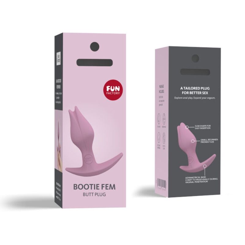 FUN FACTORY - BOOTIE FEM FEMELLE ANAL PLUG ANAL ROSE - Sensualia