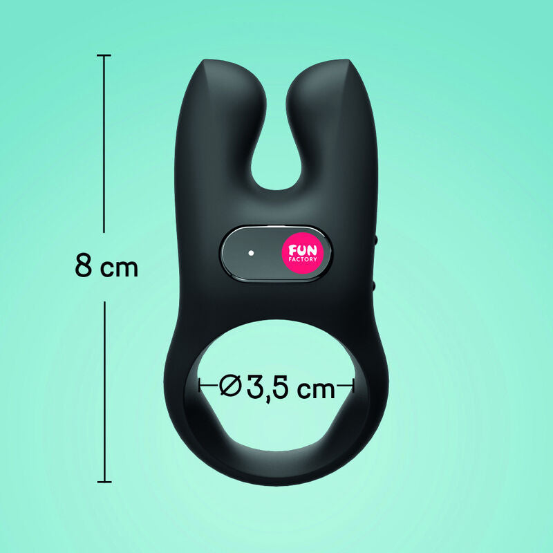 FUN FACTORY - NOS ANILLO VIBRADOR NEGRO - Sensualia