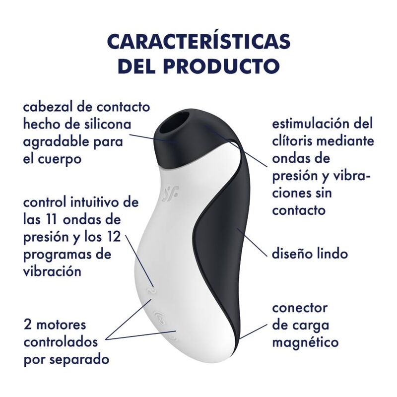 SATISFYER - STIMULATEUR + VIBRATION ORCA - Sensualia