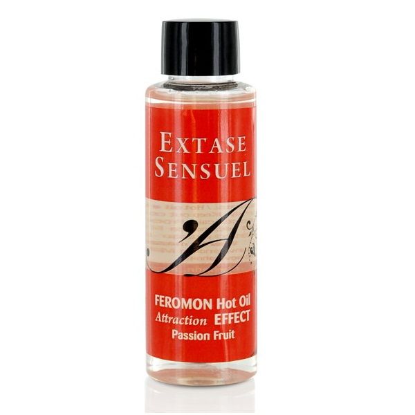 EXTASE SENSUAL - HUILE DE MASSAGE EFFET THERMIQUE AUX PHÉROMONES DE FRUITS DE LA PASSION 100 ML - Sensualia
