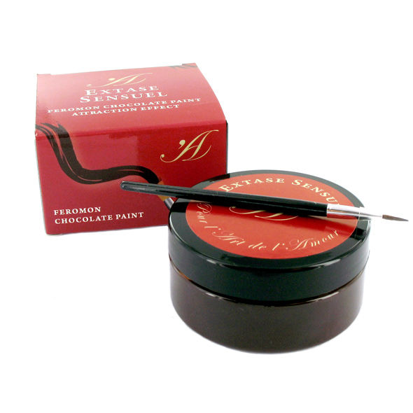 EXTASE SENSUAL - PEINTURE CORPORELLE AU CHOCOLAT AVEC EFFET DATTRACTION 50 ML - Sensualia