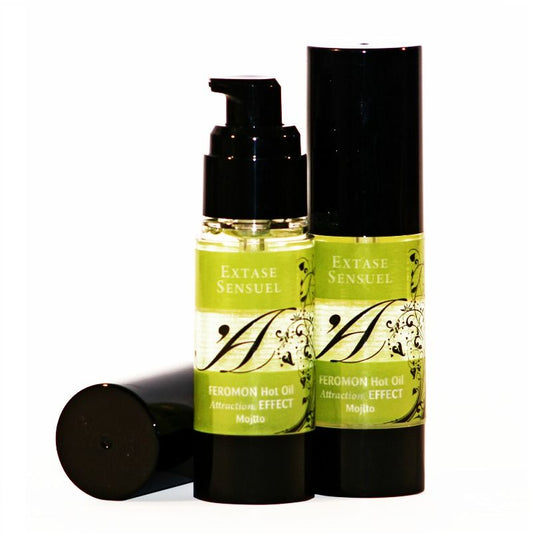 EXTASE SENSUAL - HUILE DE MASSAGE EFFET THERMIQUE AUX PHÉROMONES DE MOJITO 30 ML - Sensualia
