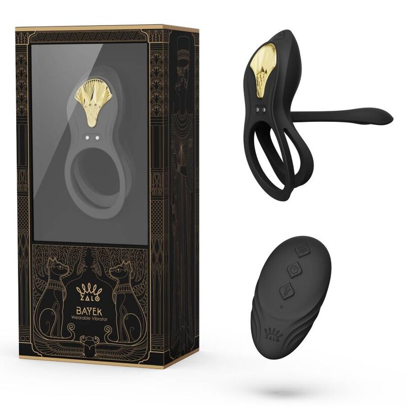 ZALO - BAGUE VIBRANTE COUPLES BAYEK NOIR - Sensualia