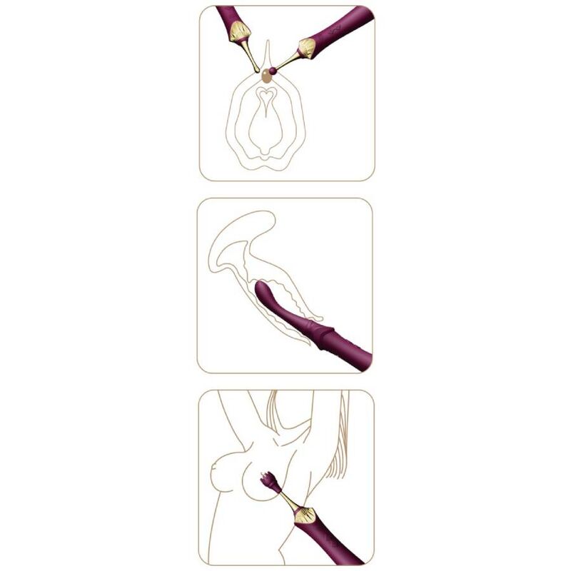ZALO - BESS 2 CLITORAL MASSAGER PURPLE - Sensualia