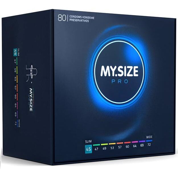 MY SIZE - PRO PRESERVATIFS 45 MM 80 UNITES - Sensualia