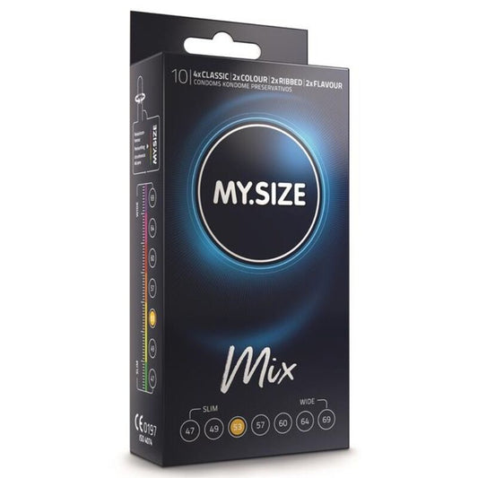 MY SIZE - MIX PRÉSERVATIFS 53 MM 10 UNITÉS - Sensualia