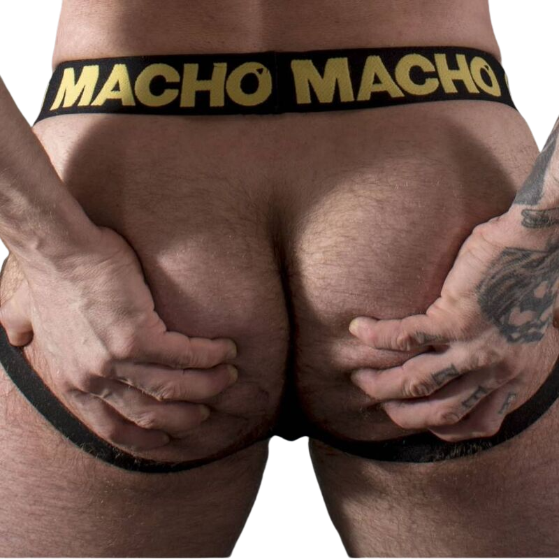 MACHO - MX25AC JOCK CUIR JAUNE S - Sensualia