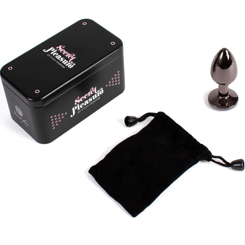 SECRETPLAY - PLUG ANAL EN GUNMETAL PETITE TAILLE 7 CM - Sensualia