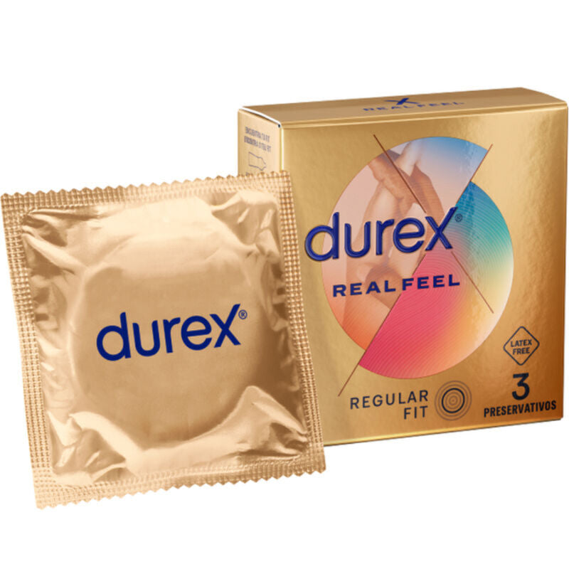 DUREX - PRÉSERVATIFS REAL FEEL 3 UNITÉS - Sensualia
