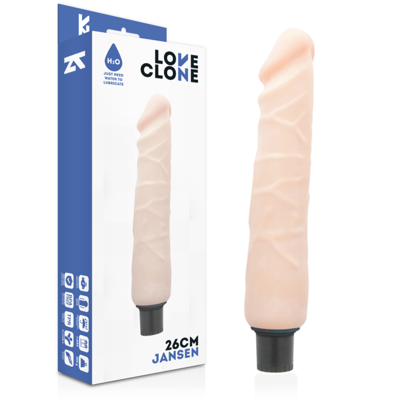 LOVECLONE - VIBRATEUR AUTOLUBRIFIANT JANSEN 26 CM -O- 4.2 CM - Sensualia