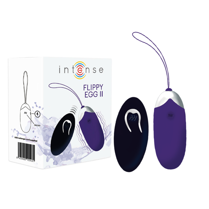 INTENSE - OEUF VIBRANT FLIPPY II AVEC TÉLÉCOMMANDE VIOLET - Sensualia