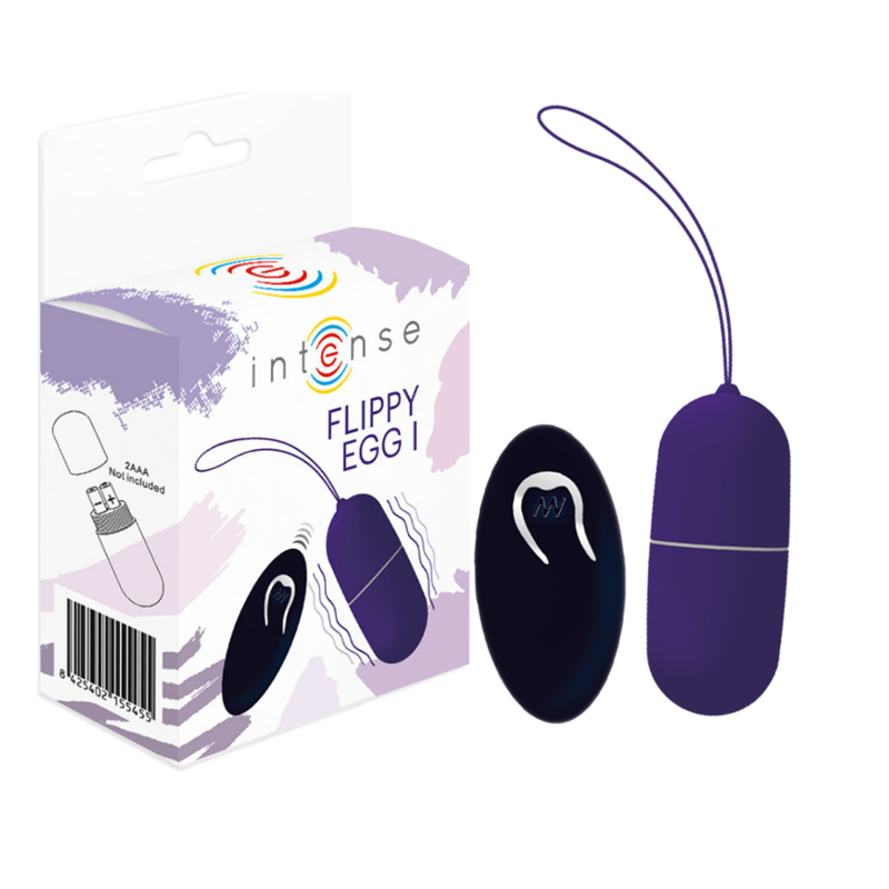 INTENSE - OEUF VIBRANT FLIPPY I AVEC TÉLÉCOMMANDE VIOLET - Sensualia