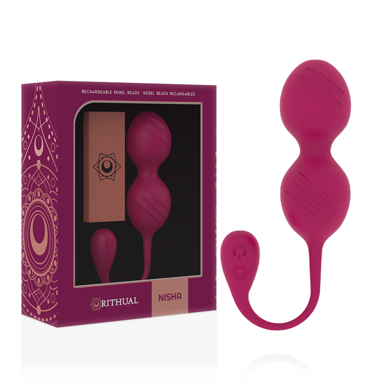 RITHUAL - BALLES DE KEGEL VIBRANTES RECHARGEABLES NISHA ORCHIDÉE - Sensualia