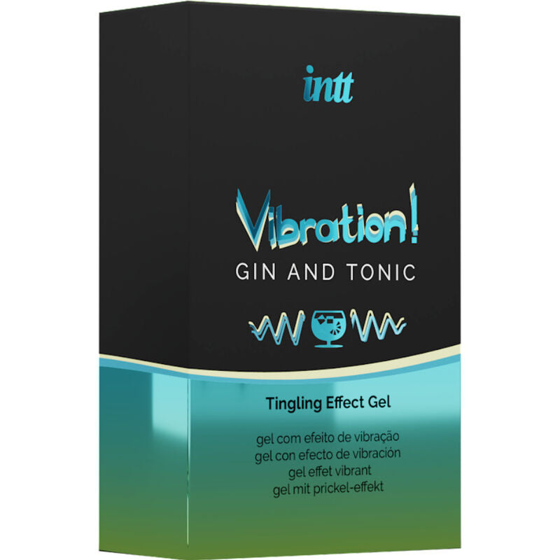 INTT - GEL VIBRATEUR LIQUIDE PUISSANT STIMULANT INTIME GIN & TONIC 15ML - Sensualia
