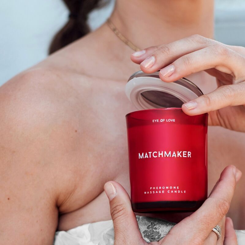 EYE OF LOVE - MATCHMAKER BOUGIE DE MASSAGE DIAMANT ROUGE LATTIRER 150 ML - Sensualia